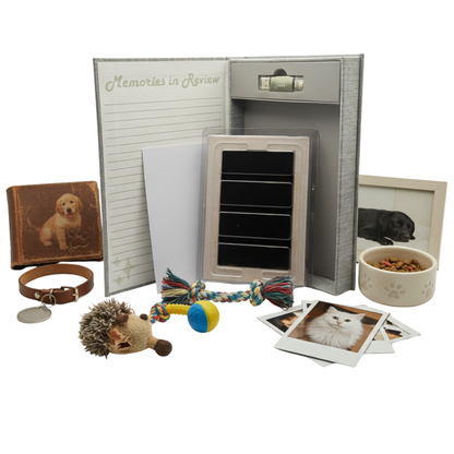 Pet Memory Book with USB Drive | Dog & Cat Keepsake Album