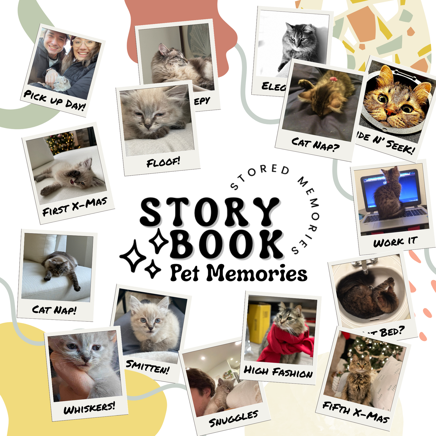 Pet Memory Book with USB Drive | Dog & Cat Keepsake Album