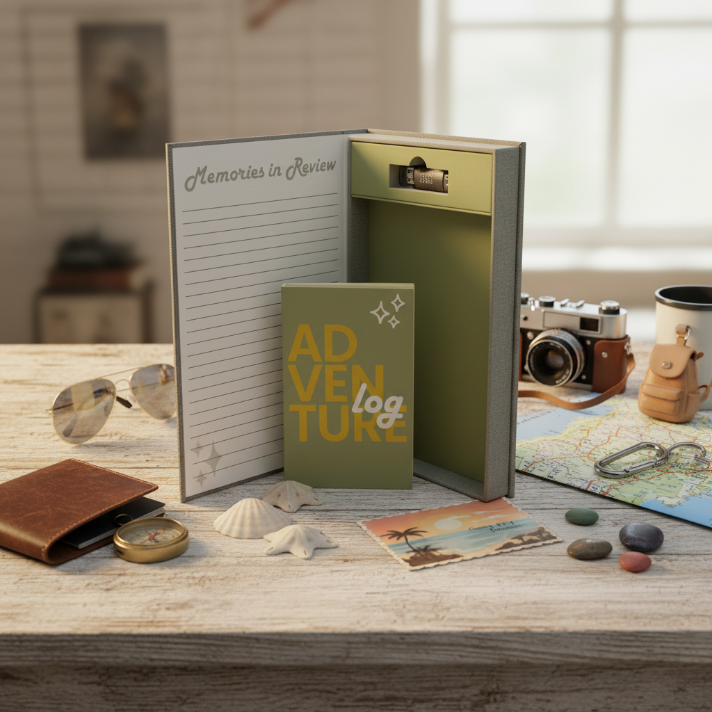 Our Adventures Travel Memory Book - lifestyle scene